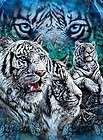   13 Hidden White Tiger Cozy Faux Mink Queen Blanket   High Quality
