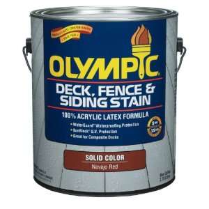  Olympic Solid Color Deck, Fence and Siding Latex Stain in 