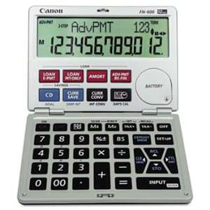  Canon Fn600 Interactive Financial Calculator 12 Digit Lcd 