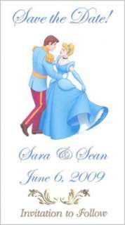 25 Cinderella Save the Date Wedding Magnets or Favors  