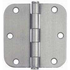 Satin Nickel Door Hinges 3.5 with 5/8 Radius 3 1/2  