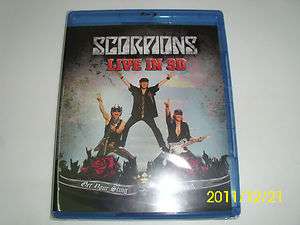 NEW SEALED BLU RAY DISC/SCORPIONS/LIVE IN 3D/2011/fee ship to USA 