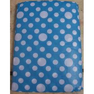   Blue Polka Dot 52 x 70 Oblong Vinyl Party Tablecloth