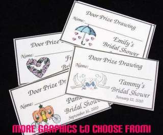 Personalized ~ Wedding Bridal Shower Door Prize Drawing Tickets ~ Many 
