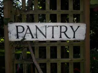 Primitive Distressed Kitchen PANTRY Hand Painted Wood Sign Art  