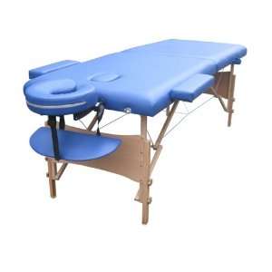    BestMassage Blue Wood Portable Massage Table: Sports & Outdoors