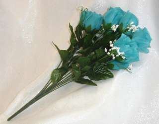   ~ TURQUOISE BLUE MERMAID ~ Silk Wedding Flowers Centerpieces  