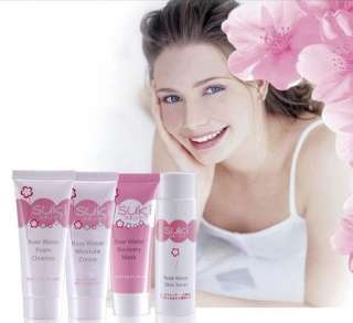 SUKI Rose Water Skin Care Set Cleanser/Cream/Toner/Mask  