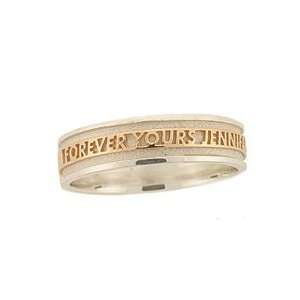 Large Two Tone Mens Promise Ring Jewelry