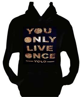 DRAKE/LIL WAYNE~YOLO YOU ONLY LIVE ONCE~YMCMB~MENS/WOMENS HOODIE SIZE 