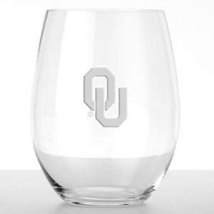  Oklahoma O Red Wine   Set of 4 Glasses