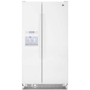  Maytag White Side by Side Freestanding Refrigerator 