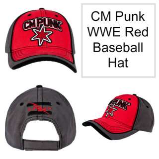 CM Punk Red Best in the World WWE Baseball Cap Hat New  
