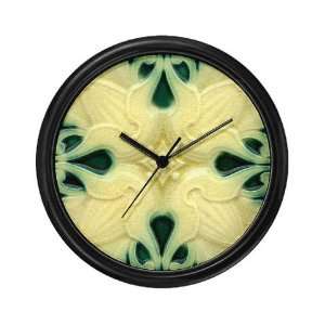  Art Nouveau Wall Tile Vintage Wall Clock by  