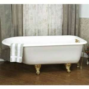   Nickel 60 Cast Iron Roll Top Tub with Holes CTR60