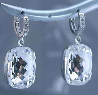 Swarovski Princess Crystal with One Touch Cubic Earring  