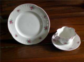   China   England 3 pc. Luncheon Set / Fluted Tea Coffee Cup  