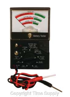 WATCH BATTERY TESTER FOR SILVER OXIDISED / ALKALINE ETC  