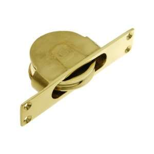 Heavy Duty Cast Brass Sash Pulley With 2 Diameter Wheel in Polished 