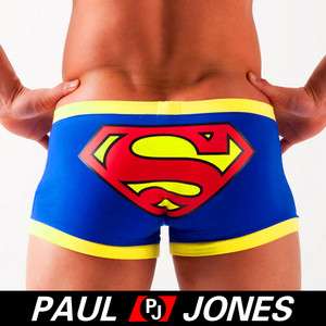 1PC Superman Boxer Brief Mens Underwear Trunks M L XL  