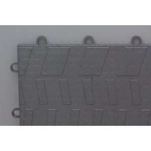 Silver MotorMat Garage Floor Tile Tread Pattern. 40 Sq.Ft. Carton (40 