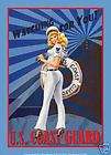 Pin Up Girls, American Military items in coast guard pin up girl store 