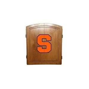   NCAA Syracuse University Orangemen Dart Board Cabinet Sports