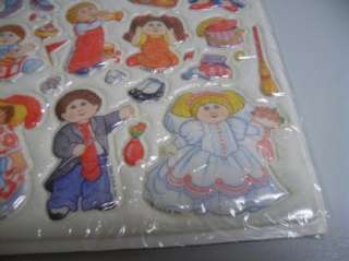 Vintage This is My House Puffy Cabbage Patch Stickers NEW in Package 