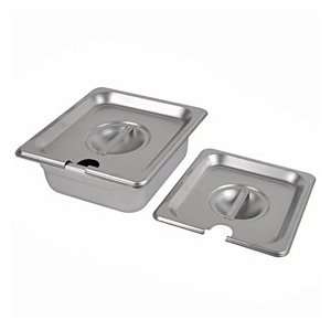  Sixth Size Cover   Notched   Stainless Steel   Covers For 