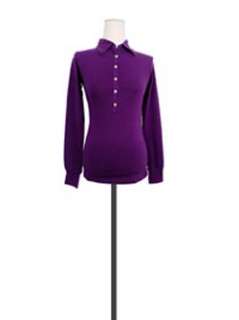 Victorias Secret Violet LongSleeve Polo Shirt S / M  