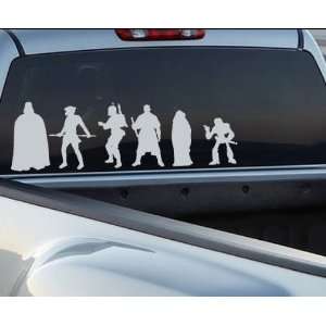   Wars Family 03 Decal Set Stick People Car or Wall Vinyl Decal Stickers