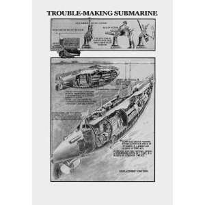 Trouble Making Submarine 20x30 poster