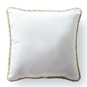  Outdoor Square Pillow in Sunbrella Green with Cording   20 