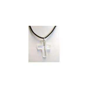  Swarovski Crystal Frosted Cross Necklace