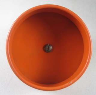 Vint Mod Cathrineholm Orange & White Enamel Lotus Coffee Pot NO 