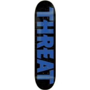 Threat Tape Skateboard Deck   7.75 Blue Veneer  Sports 