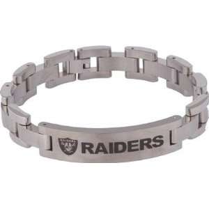    Titanium NFL Football Oakland Raiders Logo ID Bracelet: Jewelry