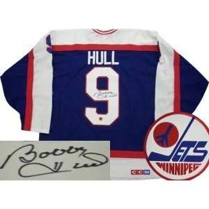  Bobby Hull Winnipeg Jets NHL Hand Signed Authentic CCM 