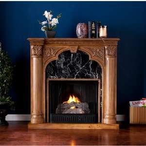 SEI / Southern Enterprise Savino Gel Fireplace in Old World Oak 